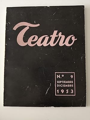 Imagen del vendedor de Teatro : revista internacional de la escena. Nmero 9, septiembre-diciembre 1953 a la venta por Perolibros S.L.