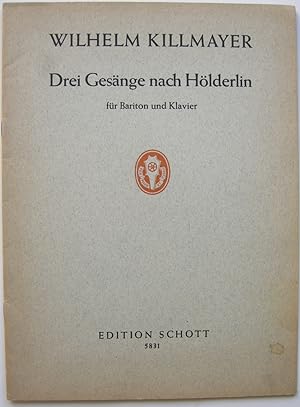 Bild des Verkufers fr Drei Gesnge nach Hlderlin fr Bariton und Klavier. zum Verkauf von Antiquariat Werner Steinbei