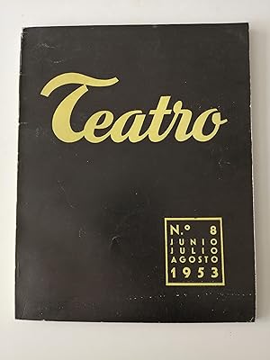 Imagen del vendedor de Teatro : revista internacional de la escena. Nmero 8, junio-julio-agosto 1953 a la venta por Perolibros S.L.