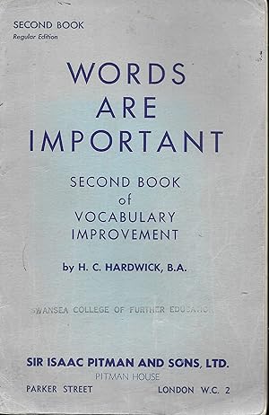 Bild des Verkufers fr Words are Important - Second Book of Voluntary Improvement zum Verkauf von Books and Bobs