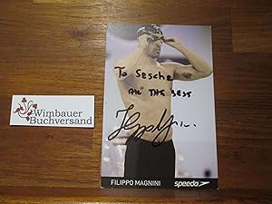 Original Autogramm Filippo Magnini Schwimmen /// Autograph signiert signed signee