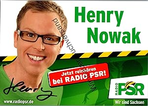 Seller image for Original Autogramm Henry Nowak Radio PSR /// Autogramm Autograph signiert signed signee for sale by Antiquariat im Kaiserviertel | Wimbauer Buchversand