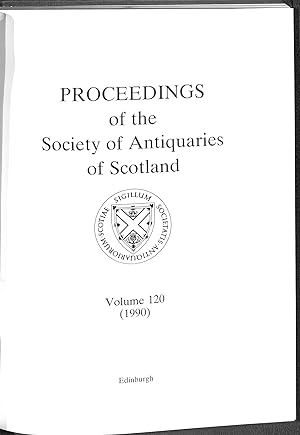 Seller image for Proceedings of the society of antiquities of Scotland, Volume 120 for sale by WeBuyBooks
