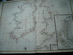 Seller image for Carte Generale des Costes d'Irlande, et des Costes Occidentales d'Angleterre avec une Partie de celles d'Ecosse. - A sea chart of the Irish coast, also showing the West coast of England, Wales and Scotland. Depth soundings in the Irish Sea. Numerous coastal towns and islands are indicated, as well as some geographical features inland. An inset map shows the area around Chester and the course of the river Dee. Description: From: 'La Neptune Francois [ ]', by Jaillot, published in Amsterdam by Pieter Mortier. First published in 1693 as a result of an initiative by the minister Colbert. Ref: Pastoureau. Original full size Atlas sheet. This sea chart includes extensive rhumb lines and a key describing the quality of the terrains along the coast for sale by Hammelburger Antiquariat