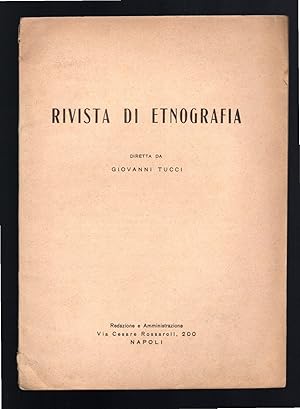 Imagen del vendedor de Rivista di Etnografia - Anno III, n. 4, 1949 a la venta por Sergio Trippini