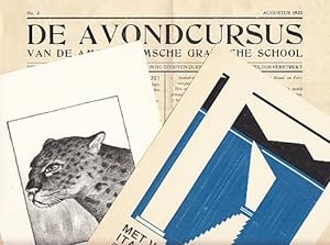 De avondcursus van de Amsterdamsche Grafische School. Zaterdag 28 Augustus 1926. (&) Augustus 192...