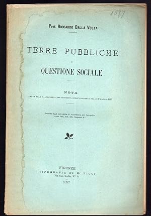 Immagine del venditore per Terre pubbliche e questione sociale venduto da Sergio Trippini