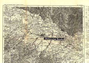 Karte des Deutschen Reiches 597 Straubing. Einzelne Nachträge 1938 von der topographischen Zweigs...