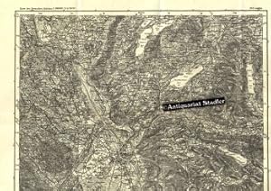 Karte des Deutschen Reiches 654 Laufen. Einzelne Nachträge 1938 von der topographischen Zweigstel...