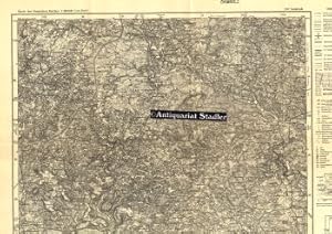 Karte des Deutschen Reiches Ausgabe F 550 Sulzbach. Einzelne Nachträge 1937 von der topographisch...