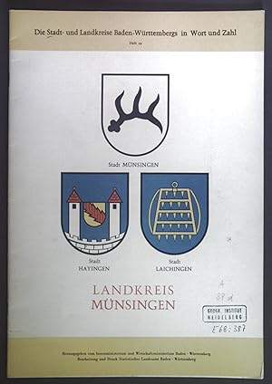 Seller image for Landkreis Mnsingen. Die Stadt- und Landkreise Baden-Wrttembergs in Wort und Zahl Heft 29. for sale by books4less (Versandantiquariat Petra Gros GmbH & Co. KG)