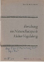 Image du vendeur pour Forschung im Naturschutzpark Hoher Vogelsberg. mis en vente par Buchversand Joachim Neumann