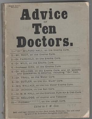 Imagen del vendedor de Advice of Ten Doctors. a la venta por Time Booksellers