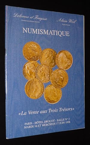 Image du vendeur pour Delorme et Fraysse - Alain Weil - Numismatique : La vente aux Trois Trsors (Paris, Htel Drouot, 16 et 17 juin 1998) mis en vente par Abraxas-libris