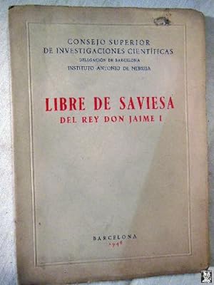 LIBRE DE SAVIESA DEL REY DON JAIME I