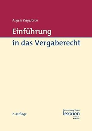 Seller image for Einfuhrung in Das Vergaberecht for sale by WeBuyBooks