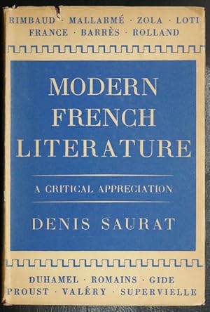 Imagen del vendedor de Modern French Literature: 1870-1940 a la venta por GuthrieBooks