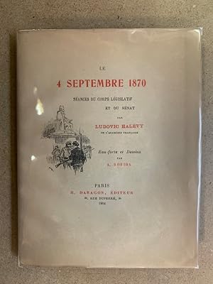 Le 4 septembre 1870. Séances du Corps législatif et du Sénat. Eau-forte et dessins par A. Robida