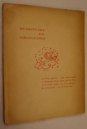 Munkepunke Bio-Bibliographie.Nr. 170 signiert.