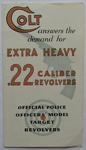 Colt Extra Heavy 22 Caliber Revolvers, Official Police Officer's Model Target Revolvers