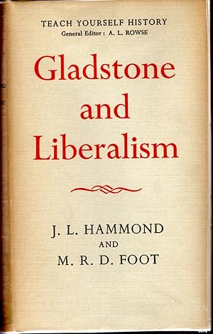 Imagen del vendedor de Gladstone and Liberalism (Teach Yourself History Series ) a la venta por Dorley House Books, Inc.