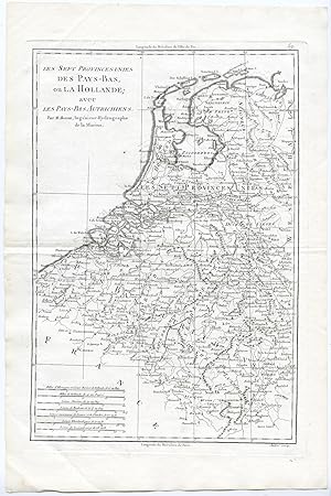 Antique Print-THE NETHERLANDS-HOLLAND-BELGIUM-Bonne-1787