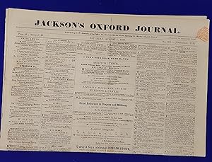 Jackson's Oxford Journal. [ A collection of 6 issues of this weekly newspaper, from August and Se...