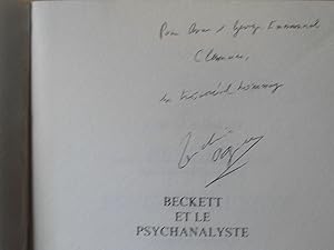 Bild des Verkufers fr Beckett et le psychanalyste , Envoi autographe ddicace de Didier Anzieu  Anne et Georges Emmanuel Clancier zum Verkauf von Benot HENRY