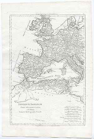 Antique Print-WESTERN ROMAN EMPIRE-NORTH AFRICA-IMPERIUM ROMANUM-Bonne-1787