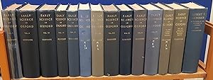 Early Science in Oxford. Volumes 1 to 11 and 13 to 15 [ 14 volumes of 15 volume set, lacking volu...