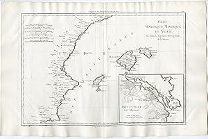 Antique Print-SPAIN-BALEARIC ISLANDS-IBIZA-MALLORCA-MENORCA-MAHON-Bonne-1787