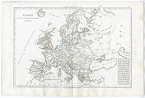 Antique Print-EUROPE-EUROPA-Bonne-1787