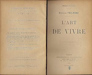 L'ART DE VIVRE: ETUDES SOCIALES