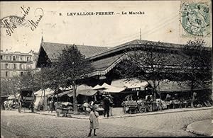 Ansichtskarte / Postkarte Levallois Perret Hauts de Seine, Le Marche