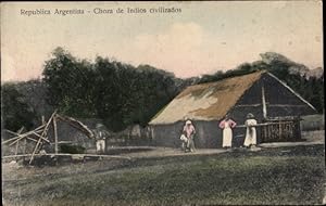 Immagine del venditore per Ansichtskarte / Postkarte Republica Argentina, Choza de Indios civilizados venduto da akpool GmbH