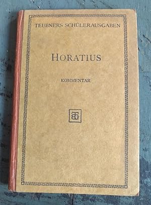 Bild des Verkufers fr Die Gedichte des Q. Horatius Flaccus zum Verkauf von Versandantiquariat Cornelius Lange