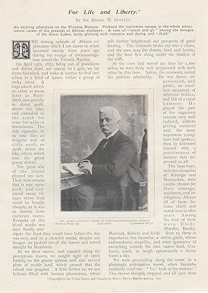 Image du vendeur pour For Life and Liberty. An exciting adventure on the Victoria Nyanza. An uncommon original article from the Wide World Magazine, 1899. mis en vente par Cosmo Books