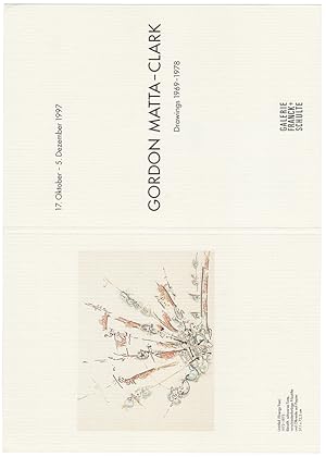 Imagen del vendedor de Gordon Matta-Clark Drawings 1969-1978. a la venta por Sims Reed Ltd ABA ILAB