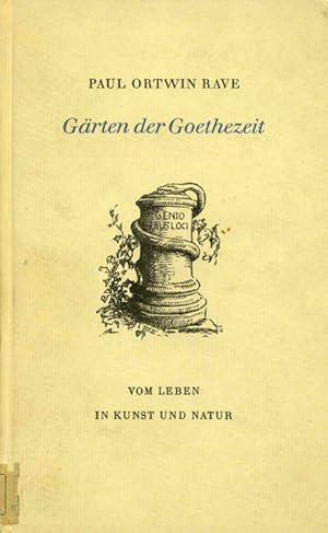 Seller image for Grten der Goethezeit. Vom Leben in Kunst und Natur. for sale by ANTIQUARIAT MATTHIAS LOIDL