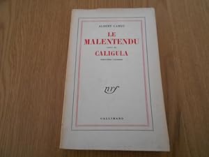 Imagen del vendedor de Le malentendu suivi de Caligula. Nouvelles versions. a la venta por Librería Camino Bulnes