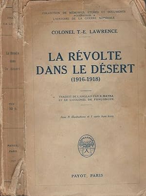 Seller image for La rvolte dans le dsert (1916-1918) for sale by Biblioteca di Babele