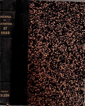 Imagen del vendedor de Journal of genetics Vol 27 1933 a la venta por Biblioteca di Babele