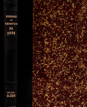 Imagen del vendedor de Journal of genetics Vol 24 1931 a la venta por Biblioteca di Babele