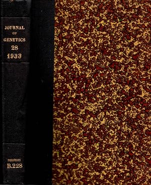 Imagen del vendedor de Journal of genetics Vol 28 1933 a la venta por Biblioteca di Babele