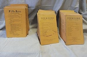 FOLK-LORE Being The Quarterly Transactions Of The Folk-Lore Society (1952 à 1954) + FOLK-LORE Bei...