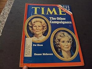 Time Oct 9 1972 Quarrel Over Quotas, Pat Nixon, Eleanor McGovern