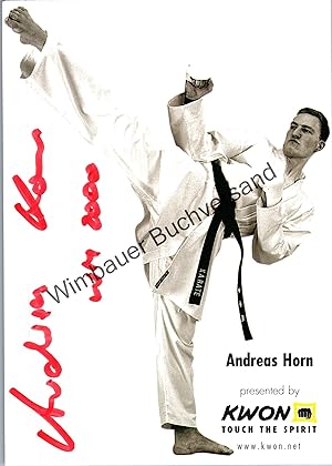Bild des Verkufers fr Original Autogramm Andreas Horn Karate /// Autograph signiert signed signee zum Verkauf von Antiquariat im Kaiserviertel | Wimbauer Buchversand