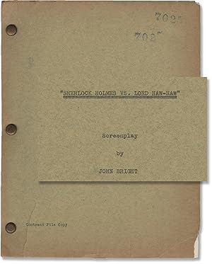 Seller image for Sherlock Holmes and the Voice of Terror [Sherlock Holmes vs. Lord Haw-Haw] [Sherlock Holmes #1] [Sherlock Holmes Saves London] [Sherlock Holmes and the Voice of Fear] (Archive of three original screenplays and one original post-production script for the 1942 film) for sale by Royal Books, Inc., ABAA