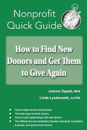 Image du vendeur pour How to Find New Donors and Get Them to Give Again mis en vente par AHA-BUCH GmbH