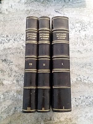 CATALOGO DE PASAJEROS A INDIAS DURANTE LOS SIGLOS XVI, XVII y XVIII. 1509-1559. Vol. I, II y III